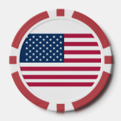 Amerikanische Flagge Pokerchips (Vorderseite)