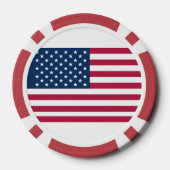 Amerikanische Flagge Pokerchips (Rückseite)