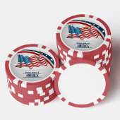 Amerikanische Flagge Pokerchips