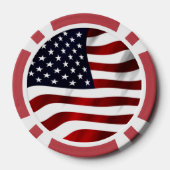 Amerikanische Flagge Pokerchips (Rückseite)