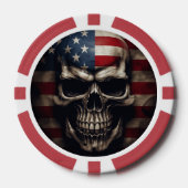 Amerikanische Flagge Pokerchips (Vorderseite)