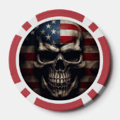 Amerikanische Flagge Pokerchips (Rückseite)