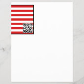 Amerikanische Flagge, politische Wahlkampfwerbung Flyer (Hinten)