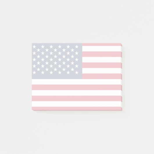 Amerikanische Flagge Post-it Klebezettel (Vorderseite)