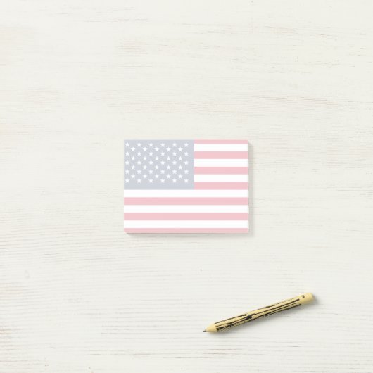 Amerikanische Flagge Post-it Klebezettel (Auf Schreibtisch)