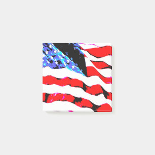 Amerikanische Flagge Post-it Klebezettel