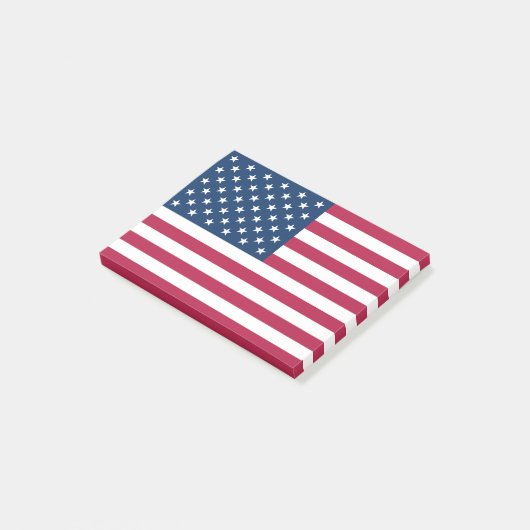 Amerikanische Flagge Post-it Klebezettel (angewinkelt)