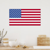 Amerikanische Flagge Poster (Küche)