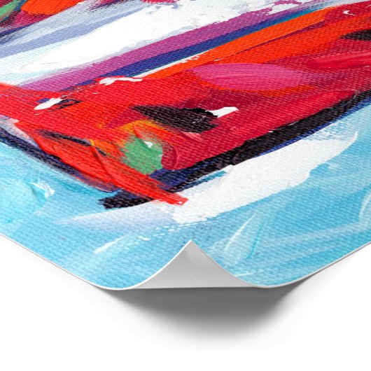 Amerikanische Flagge Poster (Ecke)