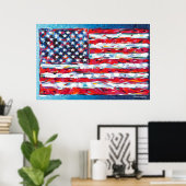 Amerikanische Flagge Poster (Heimbüro)