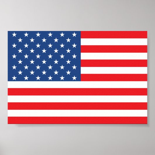 Amerikanische Flagge Poster (Vorne)