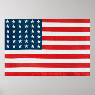 Amerikanische Flagge Poster