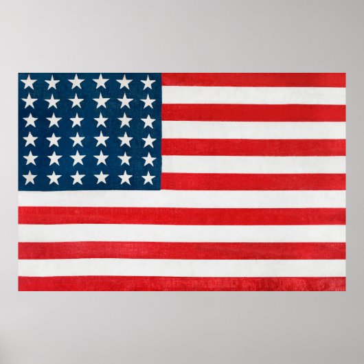 Amerikanische Flagge Poster (Vorne)