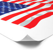 Amerikanische Flagge Poster (Ecke)