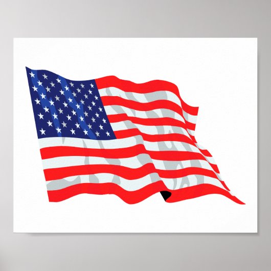 Amerikanische Flagge Poster (Vorne)