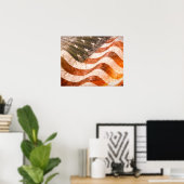Amerikanische Flagge Poster (Heimbüro)