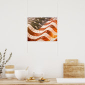 Amerikanische Flagge Poster (Küche)