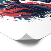 Amerikanische Flagge Poster (Ecke)