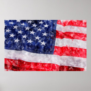 Amerikanische Flagge Poster