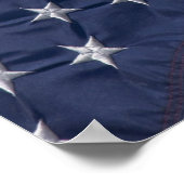 Amerikanische Flagge. Poster (Ecke)
