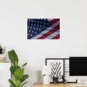 Amerikanische Flagge. Poster (Heimbüro)
