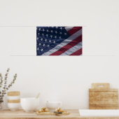 Amerikanische Flagge. Poster (Küche)