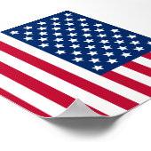 Amerikanische Flagge Poster (Ecke)
