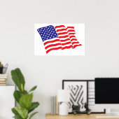 Amerikanische Flagge Poster (Heimbüro)