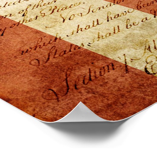 Amerikanische Flagge Poster (Ecke)