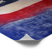 Amerikanische Flagge Poster (Ecke)