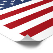 Amerikanische Flagge Poster (Ecke)