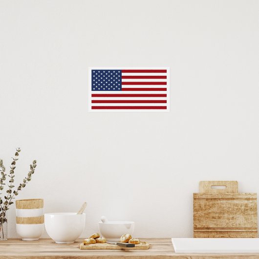 Amerikanische Flagge Poster (Küche)