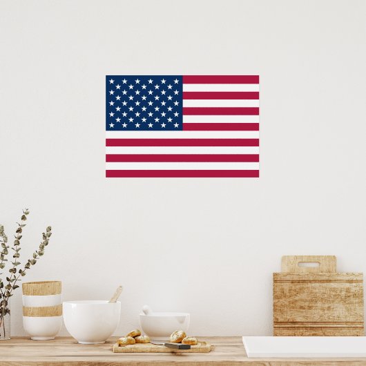 Amerikanische Flagge Poster (Küche)