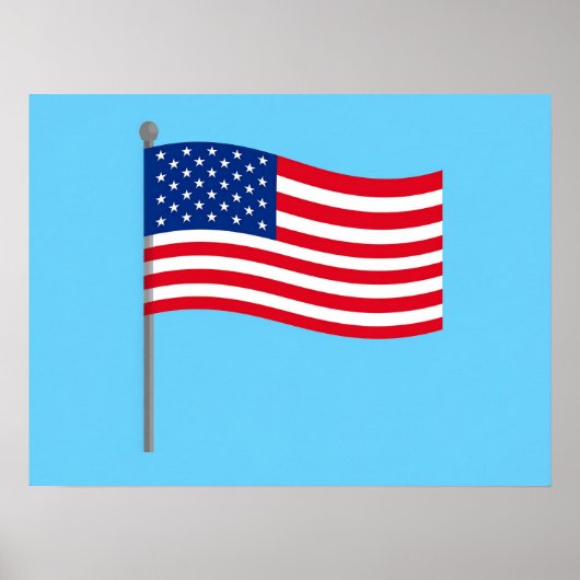 amerikanische Flagge Poster (Vorne)