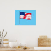 amerikanische Flagge Poster (Küche)