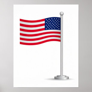 amerikanische Flagge Poster