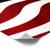 Amerikanische Flagge Poster (Ecke)