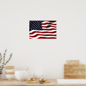 Amerikanische Flagge Poster (Küche)