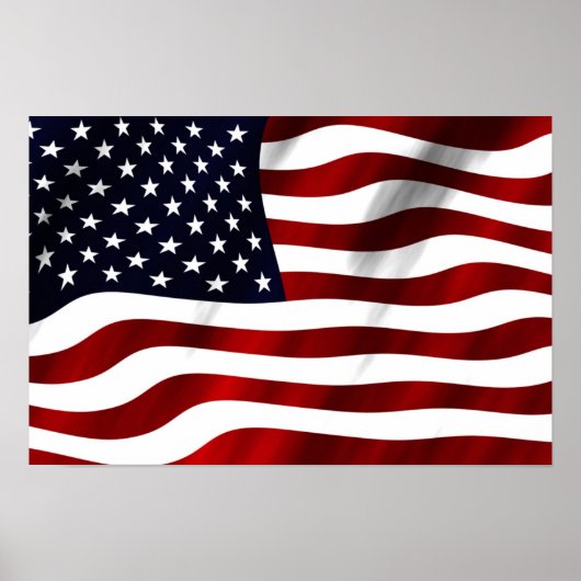 Amerikanische Flagge Poster (Vorne)