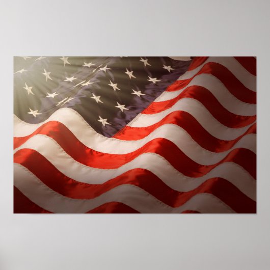 Amerikanische Flagge Poster (Vorne)