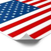 Amerikanische Flagge Poster (Ecke)