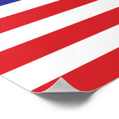 Amerikanische Flagge Poster (Ecke)