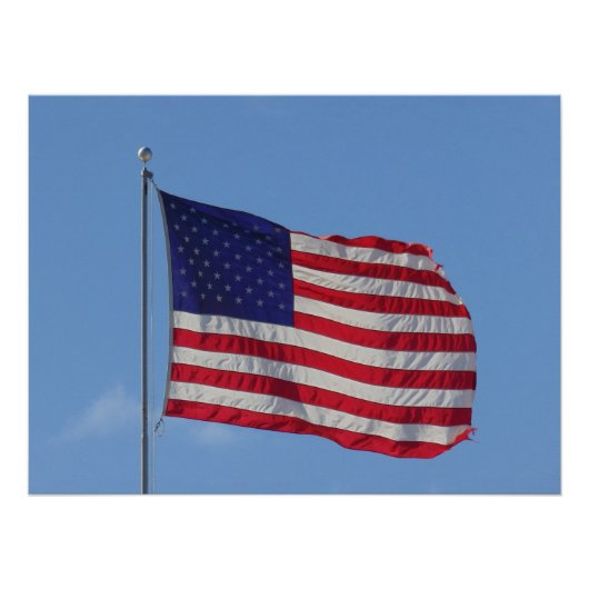 Amerikanische Flagge Poster (Vorderseite)