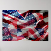 Amerikanische Flagge Poster (Vorne)