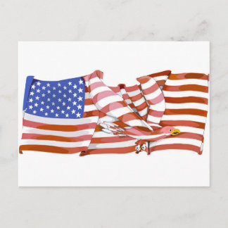 Amerikanische Flagge Postkarte