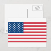 Amerikanische Flagge Postkarte (Vorne/Hinten)