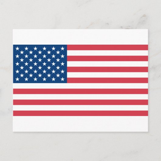 Amerikanische Flagge Postkarte (Vorderseite)