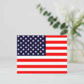 Amerikanische Flagge Postkarte (Stehend Vorderseite)