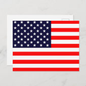 Amerikanische Flagge Postkarte (Vorne/Hinten)