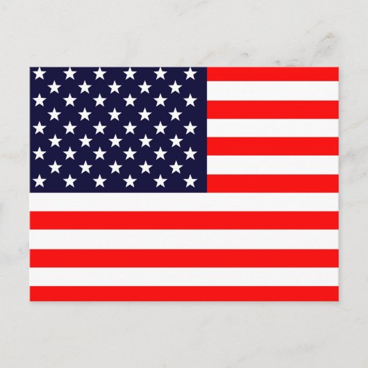 Amerikanische Flagge Postkarte (Vorderseite)